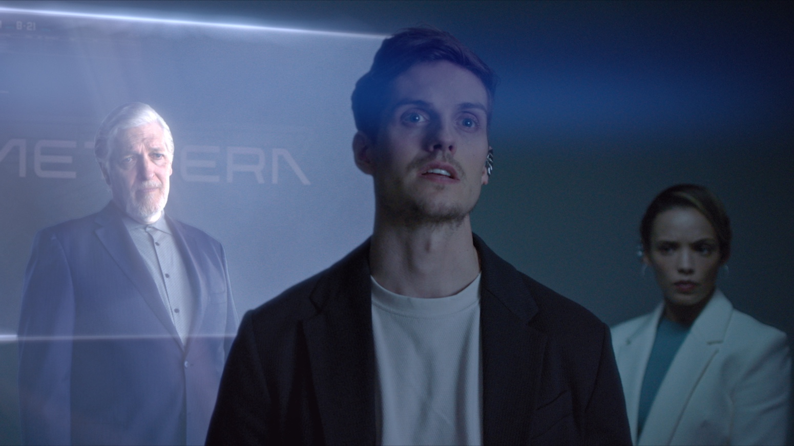 Clancy Brown, Daniel Sharman, and Nicole Fortuin in The Fix
